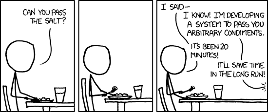 XKCD comic about overengineering