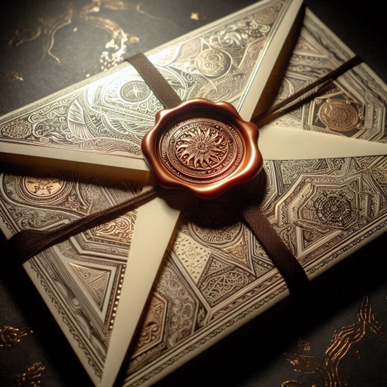 Fancy envelope with seal